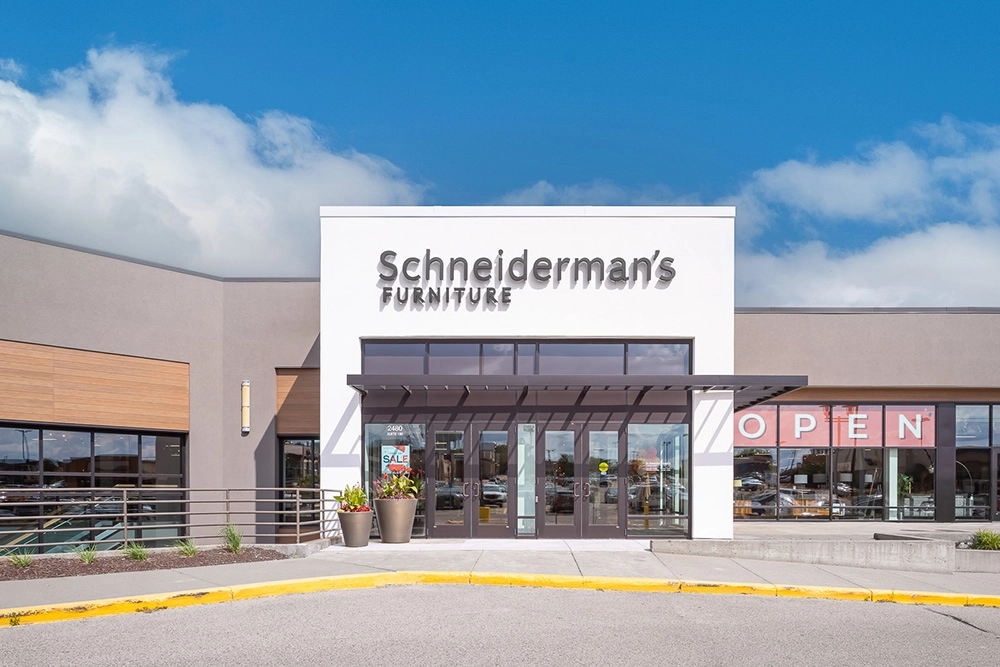 exterior of Schneiderman's Furniture - Roseville Showroom